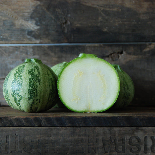 small squash cut through to show inside